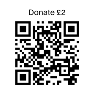 QR code to donate £2
